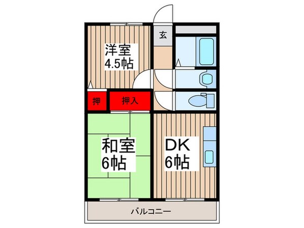 ハイツ昭栄の物件間取画像